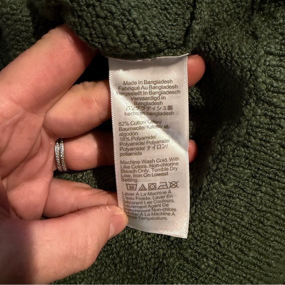 J. Crew Olive Green V-Neck Sweater - Picture 7 of 7